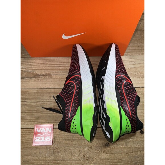 NEW SZ 11-13: Nike React Infinity Run Flyknit 3 'Black Siren Red' Running Shoes - Picture 6 of 8